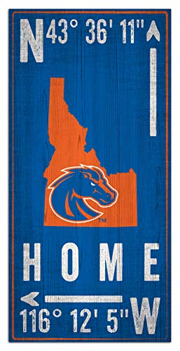 Fan Creations NCAA Boise State Broncos Unisex Boise State Coordinate Sign, Team Color, 6 x 12 - 757 Sports Collectibles