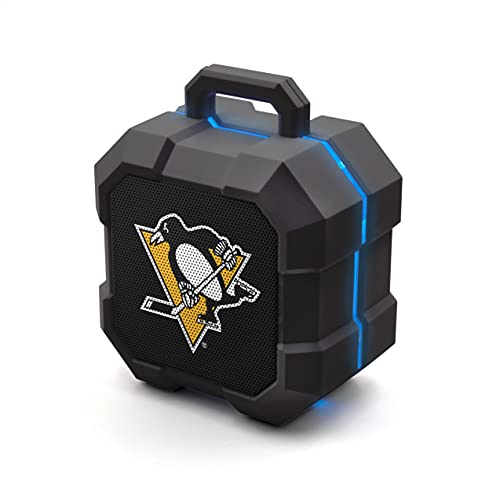 NHL Pittsburgh Penguins ShockBox LED Wireless Bluetooth Speaker, Team Color - 757 Sports Collectibles