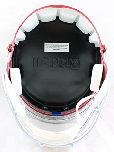 Michael Strahan Autographed NY Giants F/S Flash Speed Helmet-Beckett W Hologram White - 757 Sports Collectibles