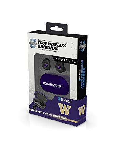 NCAA Washington Huskies True Wireless Earbuds, Team Color - 757 Sports Collectibles