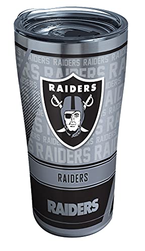 Tervis Las Vegas Raiders Stainless Steel Tumbler with Lid, 1 Count (Pack of 1), Silver - 757 Sports Collectibles