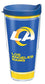 Tervis Made in USA Double Walled NFL Los Angeles Rams Insulated Tumbler Cup Keeps Drinks Cold & Hot, 24oz, Touchdown - 757 Sports Collectibles