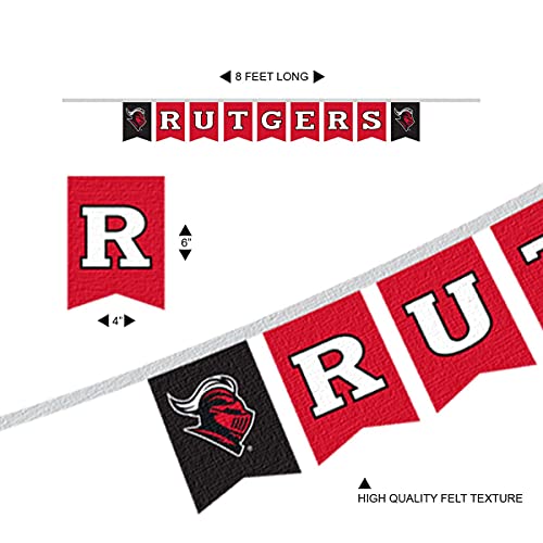 Rutgers Scarlet Knights Banner String Pennant Flags - 757 Sports Collectibles