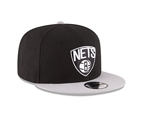 NBA Brooklyn Nets Men's 9Fifty 2Tone Snapback Cap, One Size, Black - 757 Sports Collectibles