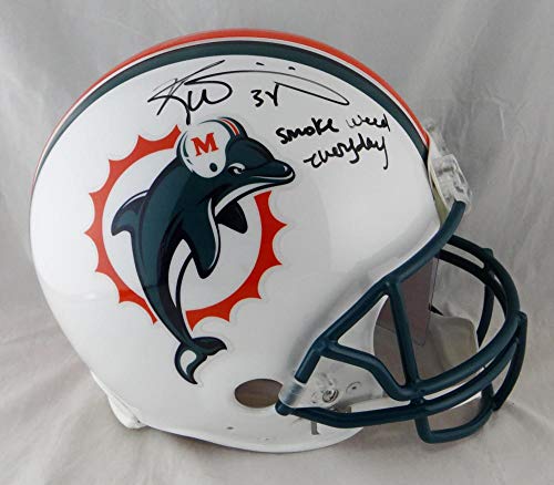 Ricky Williams Autographed Miami Dolphins F/S ProLine Helmet w/Smoke Weed- JSA W Auth