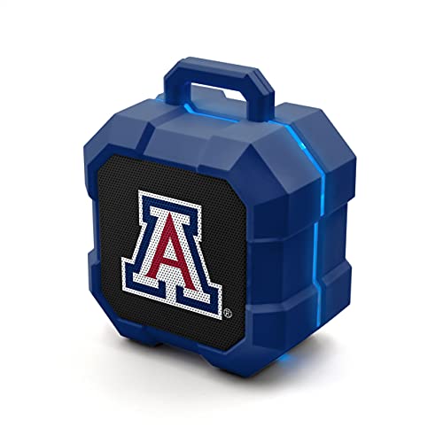 NCAA Arizona Wildcats Shockbox LED Wireless Bluetooth Speaker, Team Color - 757 Sports Collectibles