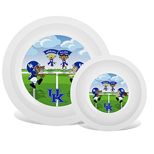 Baby Fanatic Ncaa Legacy Infant Plate & Bowl Set, Kentucky Wildcats, for Ages 6 Months & Up - 757 Sports Collectibles