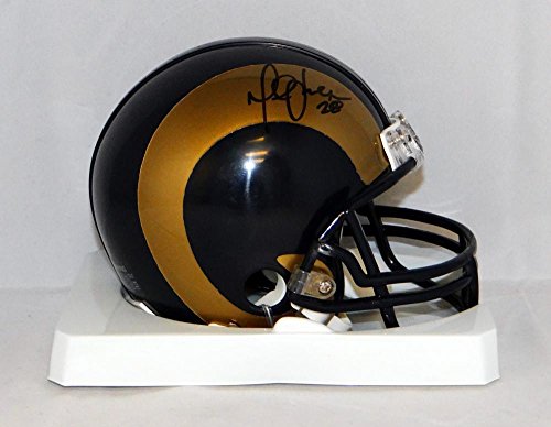 Marshall Faulk Autographed St. Louis Rams Mini Helmet- JSA Witnessed Auth