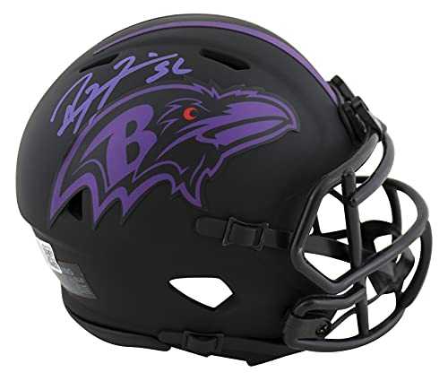 Ravens Ray Lewis Authentic Signed Eclipse Speed Mini Helmet BAS Witnessed - 757 Sports Collectibles