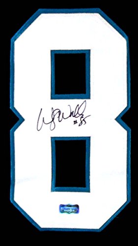 Wesley Walls Autographed/Signed Carolina Panthers Black Custom Jersey - 757 Sports Collectibles