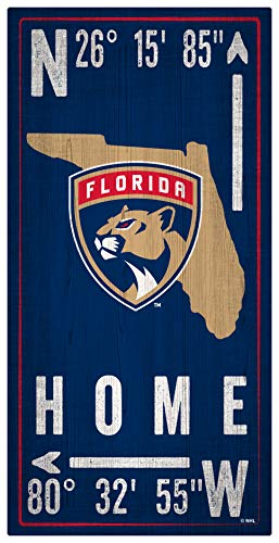 Fan Creations NHL Florida Panthers Unisex Florida Panthers Coordinate Sign, Team Color, 6 x 12 - 757 Sports Collectibles