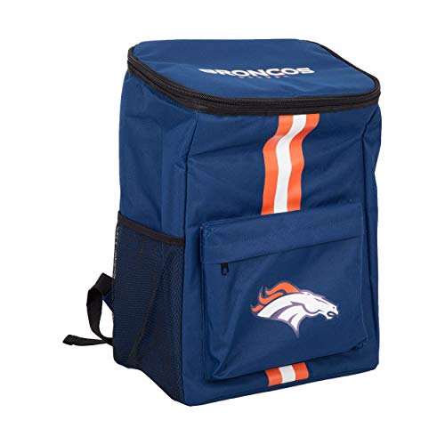 Cooler Backpack – Portable Soft Sided Ice Chest – Insulated Bag Holds 36 Cans -  (Denver Broncos) - 757 Sports Collectibles