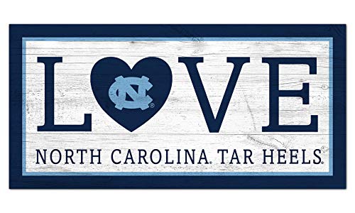 Fan Creations NCAA North Carolina Tar Heels Unisex University of North Carolina Love Sign, Team Color, 6 x 12 - 757 Sports Collectibles