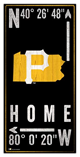 Fan Creations MLB Pittsburgh Pirates Unisex Pittsburgh Pirates Coordinate Sign, Team Color, 6 x 12 - 757 Sports Collectibles