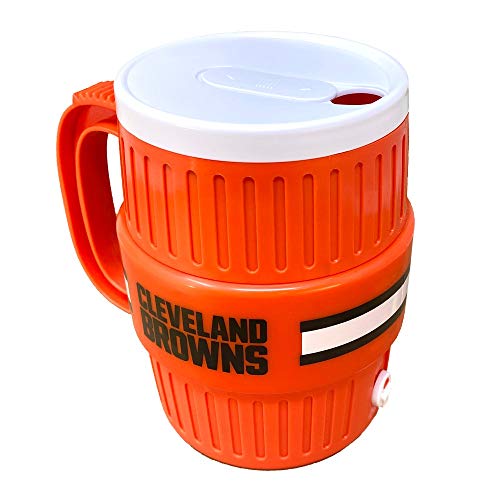 Party Animal NFL Cleveland Browns Unisex Water Cooler Mug, Team Color, 40-Ounces - 757 Sports Collectibles