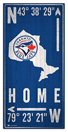 Fan Creations MLB Toronto Blue Jays Unisex Toronto Blue Jays Coordinate Sign, Team Color, 6 x 12 - 757 Sports Collectibles