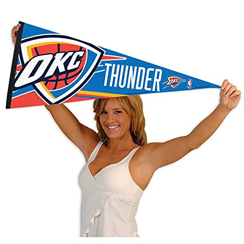 WinCraft Oklahoma City Thunder Pennant Full Size 12" X 30" - 757 Sports Collectibles
