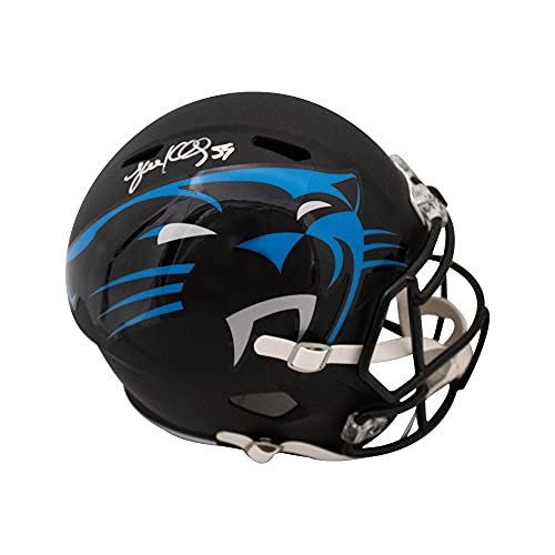 Luke Kuechly Autographed Carolina Panthers AMP Replica Full-Size Football Helmet - BAS COA - 757 Sports Collectibles