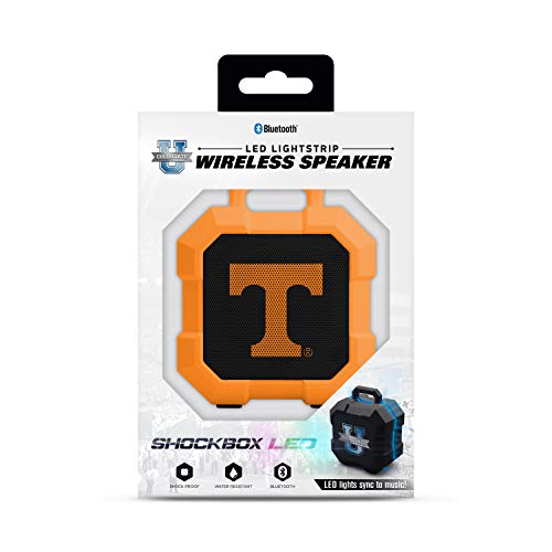 NCAA Tennessee Volunteers Shockbox LED Wireless Bluetooth Speaker, Team Color - 757 Sports Collectibles