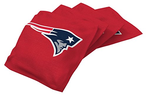Wild Sports - Official NFL Cornhole Game Bean Bags - Set of 4 - New England Patriots - 757 Sports Collectibles