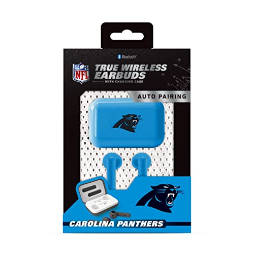 SOAR NFL True Wireless Earbuds V.4, Carolina Panthers - 757 Sports Collectibles