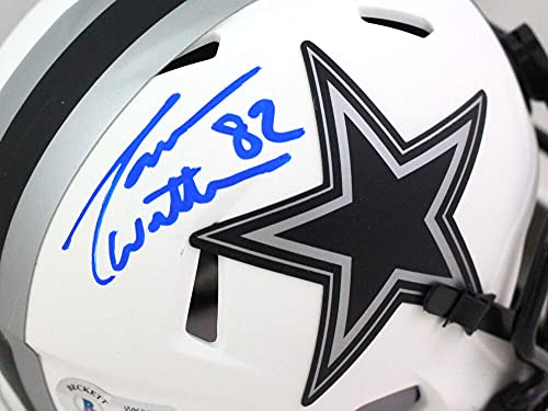 Jason Witten Autographed Dallas Cowboys Lunar Speed Mini Helmet- Beckett W Blue - 757 Sports Collectibles