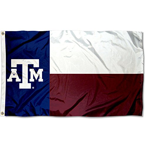 College Flags & Banners Co. Texas A&M Aggies Texas State Flag - 757 Sports Collectibles
