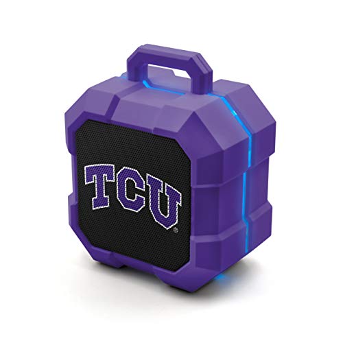 NCAA TCU Horned Frogs Shockbox LED Wireless Bluetooth Speaker, Team Color - 757 Sports Collectibles