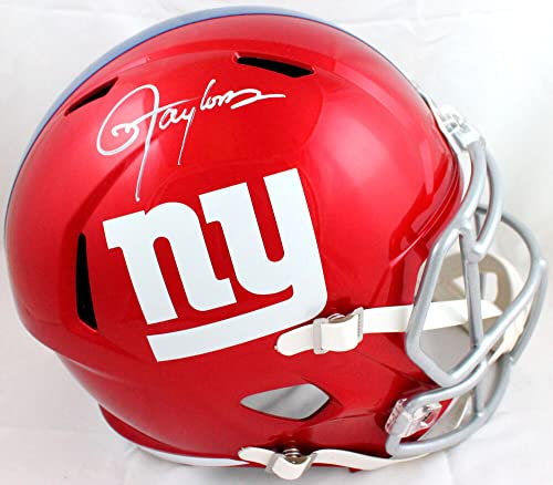Lawrence Taylor Signed NY Giants F/S Flash Speed Helmet w/HOF-JSA W White - 757 Sports Collectibles