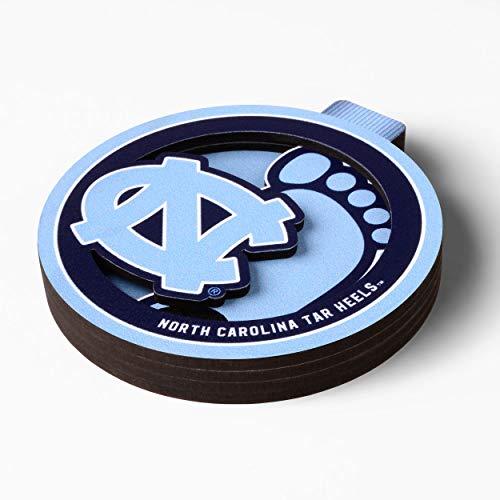 YouTheFan NCAA North Carolina Tar Heels 3D Logo Series Ornament - 757 Sports Collectibles
