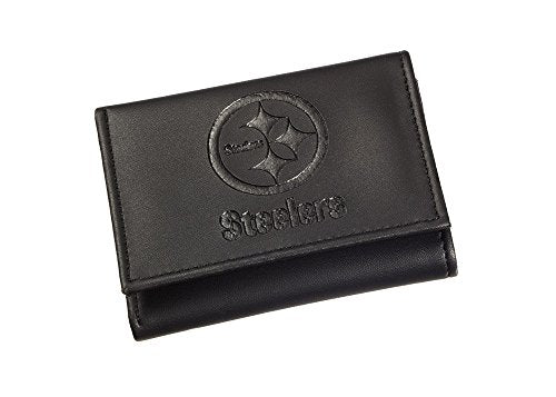 Team Sports America Leather Pittsburgh Steelers Tri-fold Wallet - 757 Sports Collectibles