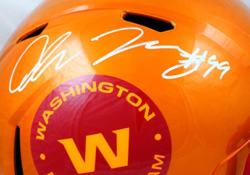 Chase Young Autographed Washington Football Team F/S Flash Speed Helmet-Fanatics White - 757 Sports Collectibles