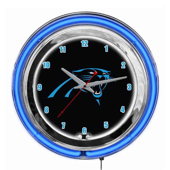 Carolina Panthers 14" Neon Clock