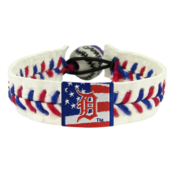 Detroit Tigers Bracelet Baseball Stars and Stripes CO - 757 Sports Collectibles