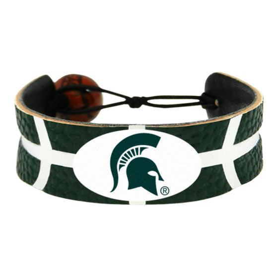 Michigan State Spartans Bracelet Team Color Basketball CO - 757 Sports Collectibles