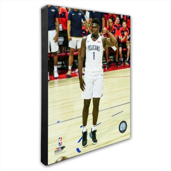 New Orleans Pelicans Zion Williamson "Flex" Stretched 32x40 Canvas