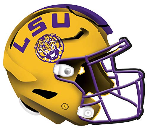 Fan Creations NCAA LSU Tigers Unisex LSU Authentic Helmet, Team Color, 12 inch - 757 Sports Collectibles