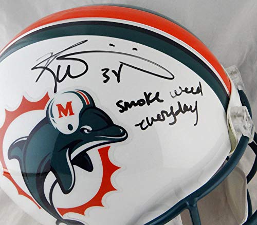 Ricky Williams Autographed Miami Dolphins F/S ProLine Helmet w/Smoke Weed- JSA W Auth - 757 Sports Collectibles