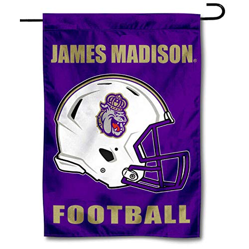 College Flags & Banners Co. James Madison Dukes Football Helmet Garden Flag - 757 Sports Collectibles