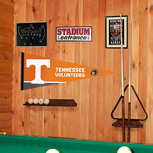 College Flags & Banners Co. Tennessee Volunteers Pennant Full Size Felt - 757 Sports Collectibles