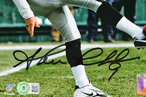 Shane Lechler Signed Raiders 8x10 Punt Photo- Beckett W Hologram Black - 757 Sports Collectibles
