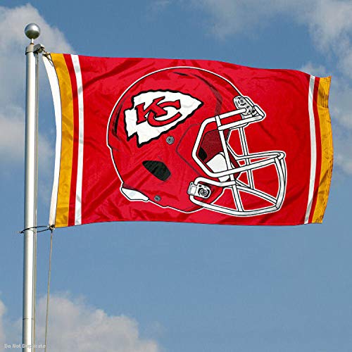WinCraft Kansas City Chiefs New Helmet Grommet Pole Flag - 757 Sports Collectibles