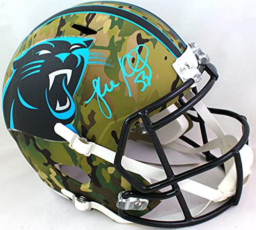 Luke Kuechly Autographed Carolina Panthers Camo F/S Helmet- Beckett W Baby Blue - 757 Sports Collectibles