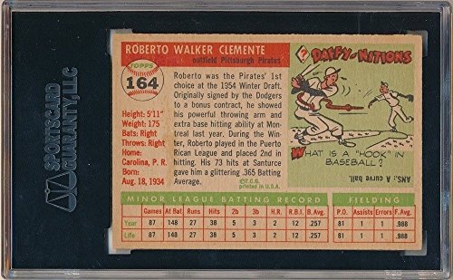ROBERTO CLEMENTE 1955 TOPPS #164 RC ROOKIE PITTSBURGH PIRATES SGC 80 EX-MT 6 - 757 Sports Collectibles