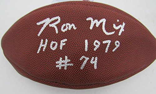Ron Mix San Diego Chargers Autographed/Signed Wilson Leather NFL Football HOF 1979 130013