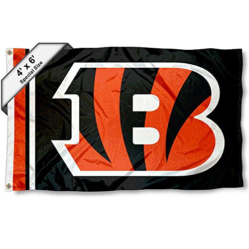 Cincinnati Bengals 4' x 6' Foot Flag - 757 Sports Collectibles