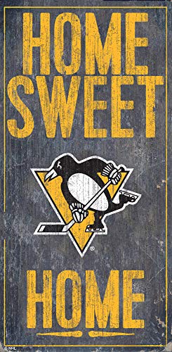 Fan Creations NHL Pittsburgh Penguins Unisex Pittsburgh Penguins Home Sweet Home, Team Color, 6 x 12 - 757 Sports Collectibles