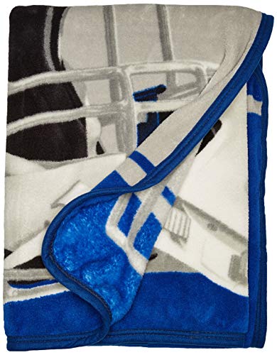 NORTHWEST NFL Indianapolis Colts Micro Raschel Throw Blanket, 46" x 60", Run - 757 Sports Collectibles