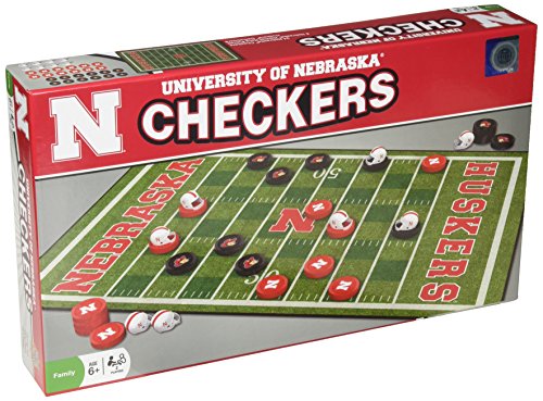 MasterPieces NCAA Nebraska Cornhuskers Checkers Board Game, Team Color, 13" x 21" (41494) - 757 Sports Collectibles