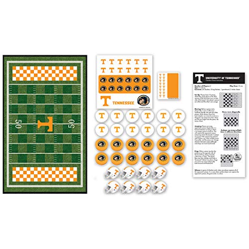 MasterPieces NCAA Tennessee Volunteers Checkers Board Game , 13" x 21" - 757 Sports Collectibles